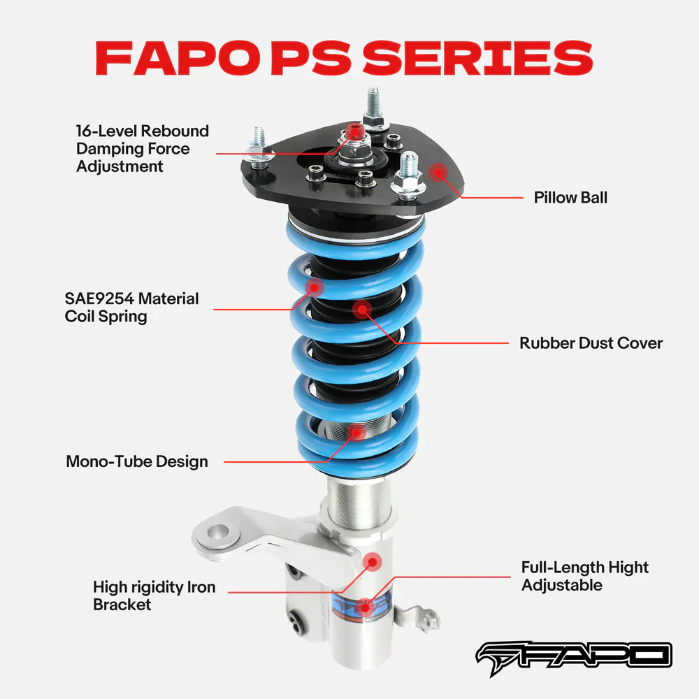 16-Level Damping Coilover For Acura TL 3rd Gen UA6/UA7 2004-2008 PS012920 - Image 2