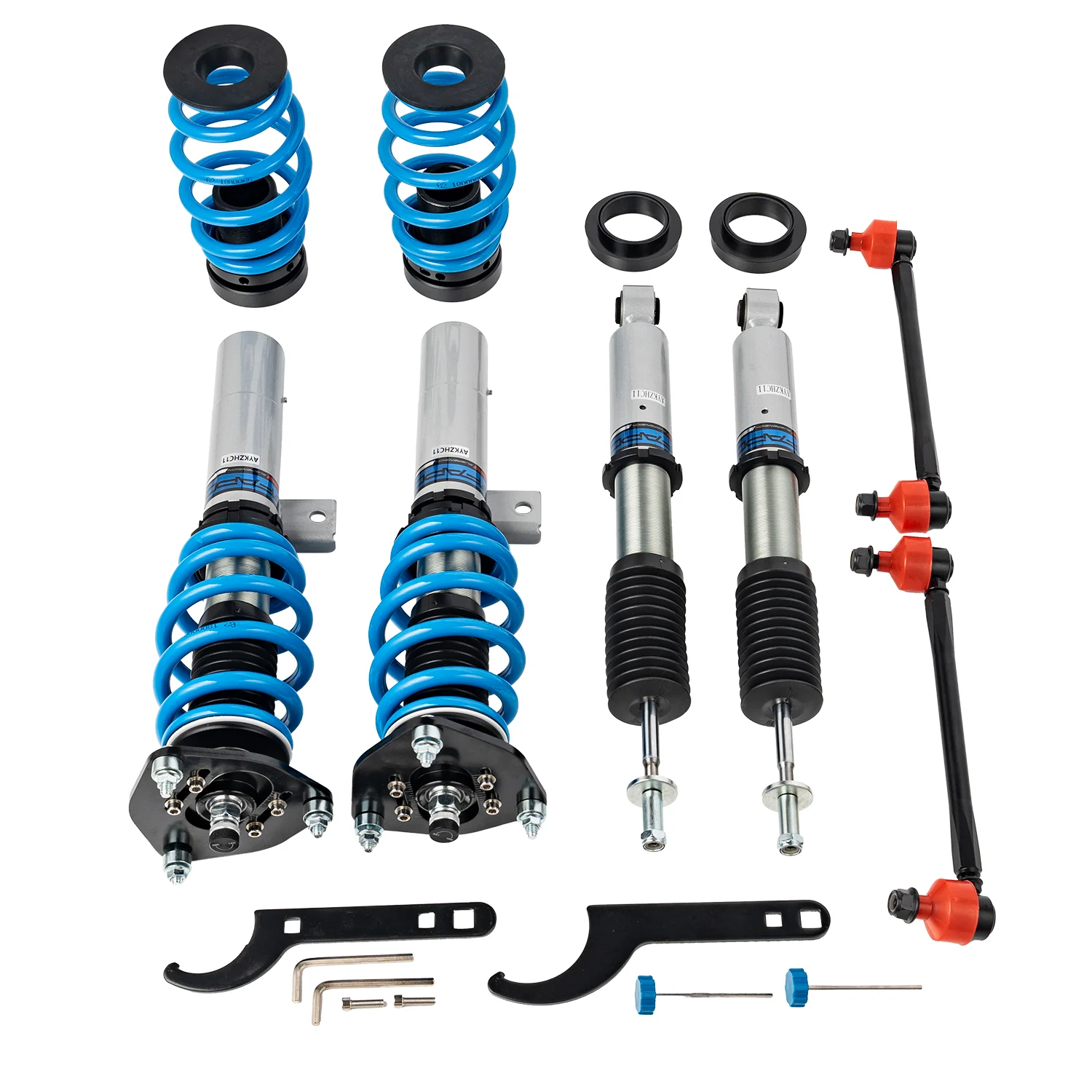 16-Level Damping Coilover For VW Golf 5th Gen (GTI, DTI) MK5/A5 2003-2009 PS004120 - Image 3