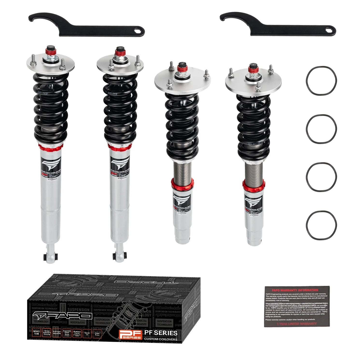 32-Level Damping Coilover for 1998-2006 Mercedes-Benz S-Class W220 / CL-Class C215 (AIRMATIC Compatible) PF046330