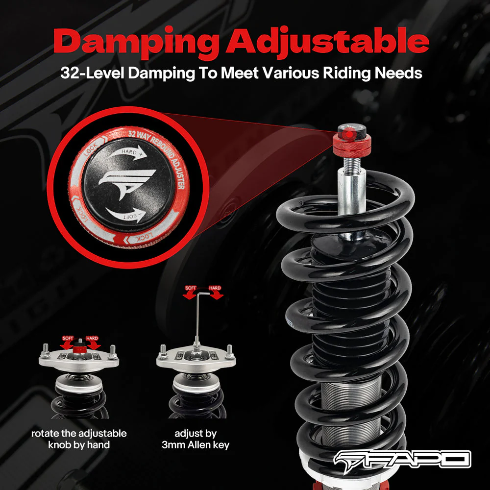 32-Level Damping Coilover For BMW 3 Series 5th Gen AWD E90 2006-2011 PF026430 - Image 4