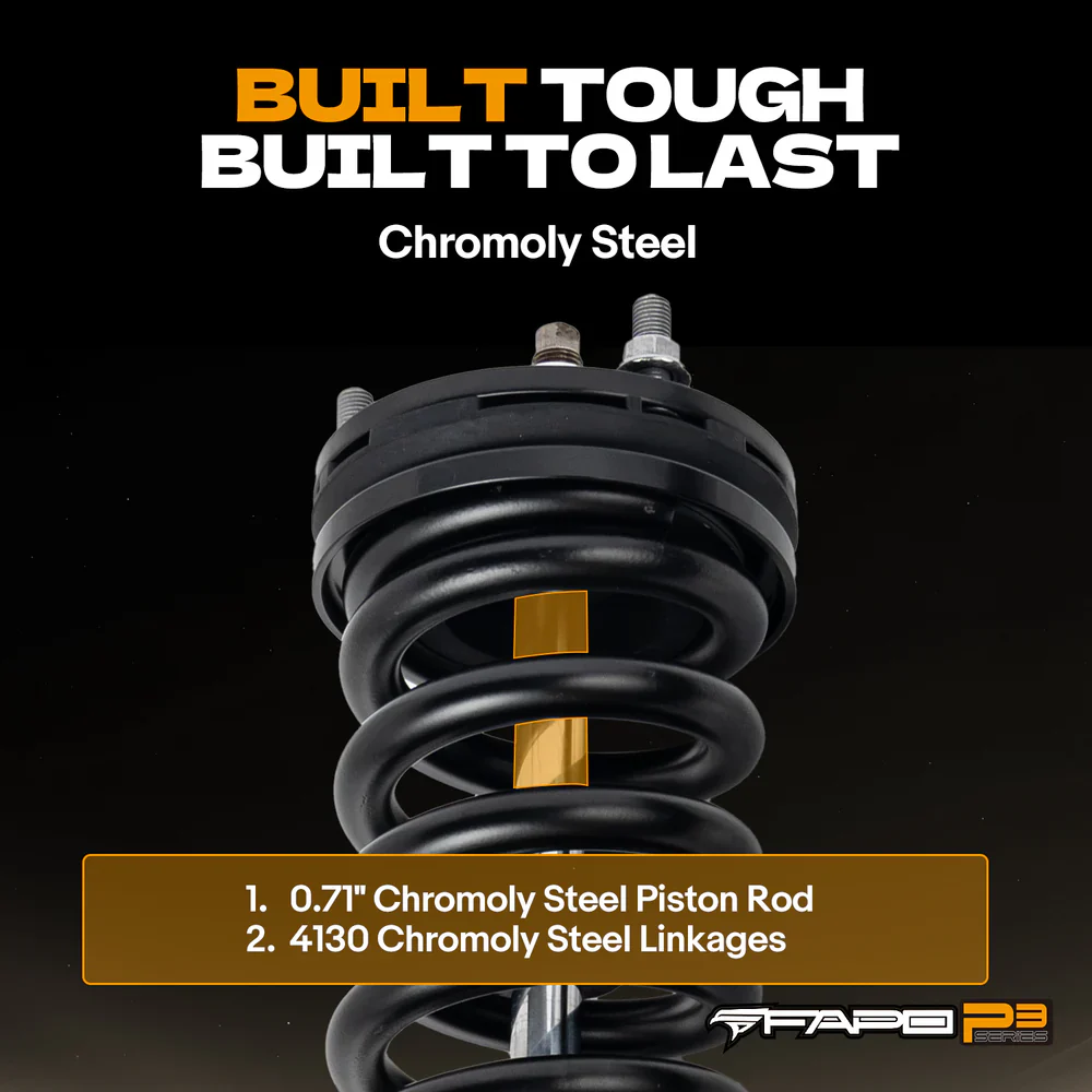 8-Stage Front 0-2 in Lift Shocks for 2009-2013 Ford F-150- P3 PA167130 - Image 7
