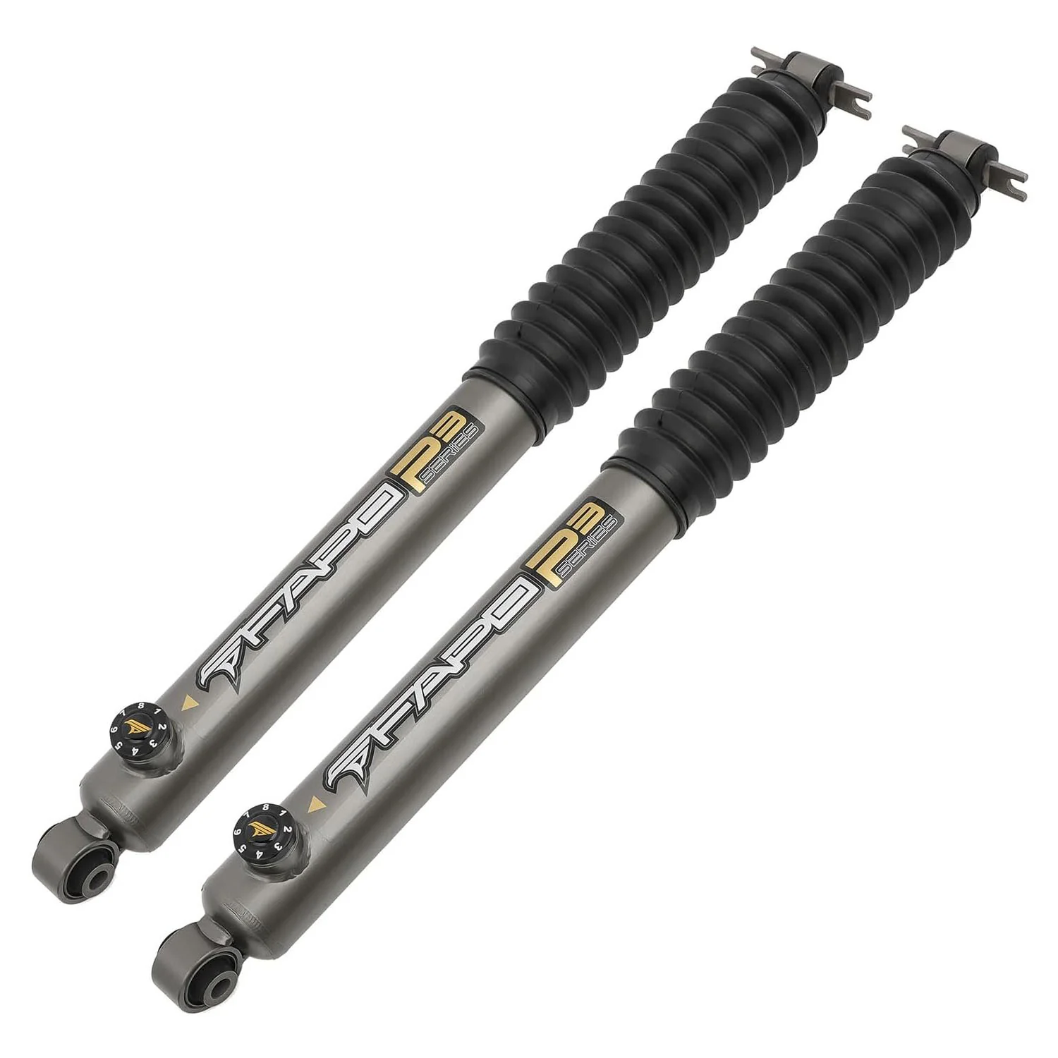 8-Stage Rear 3-4.5 in Lift Shocks for 2007-2018 Jeep Wrangler JK 2Pcs Set P3 PA660630