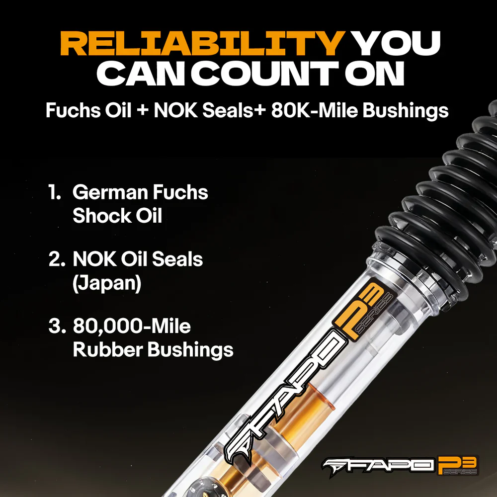 8-Stage Rear 0-4 in Lift Shocks For GMC Sierra 1500 2007-2021 PA162031 - Image 5
