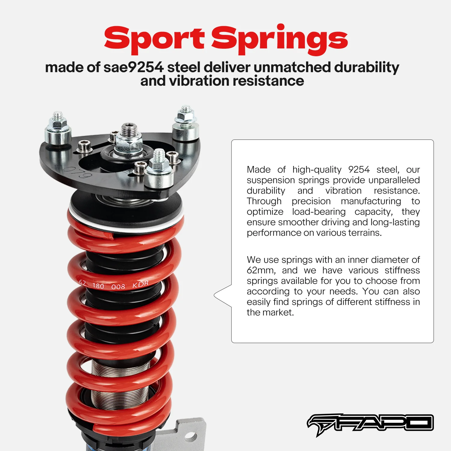 Coilover for Mazda 3 1st Gen BK 2003-2013 & Volvo S40 2nd Gen 2004-2012 & Ford Focus 2005-2014 PS007910 - Image 4