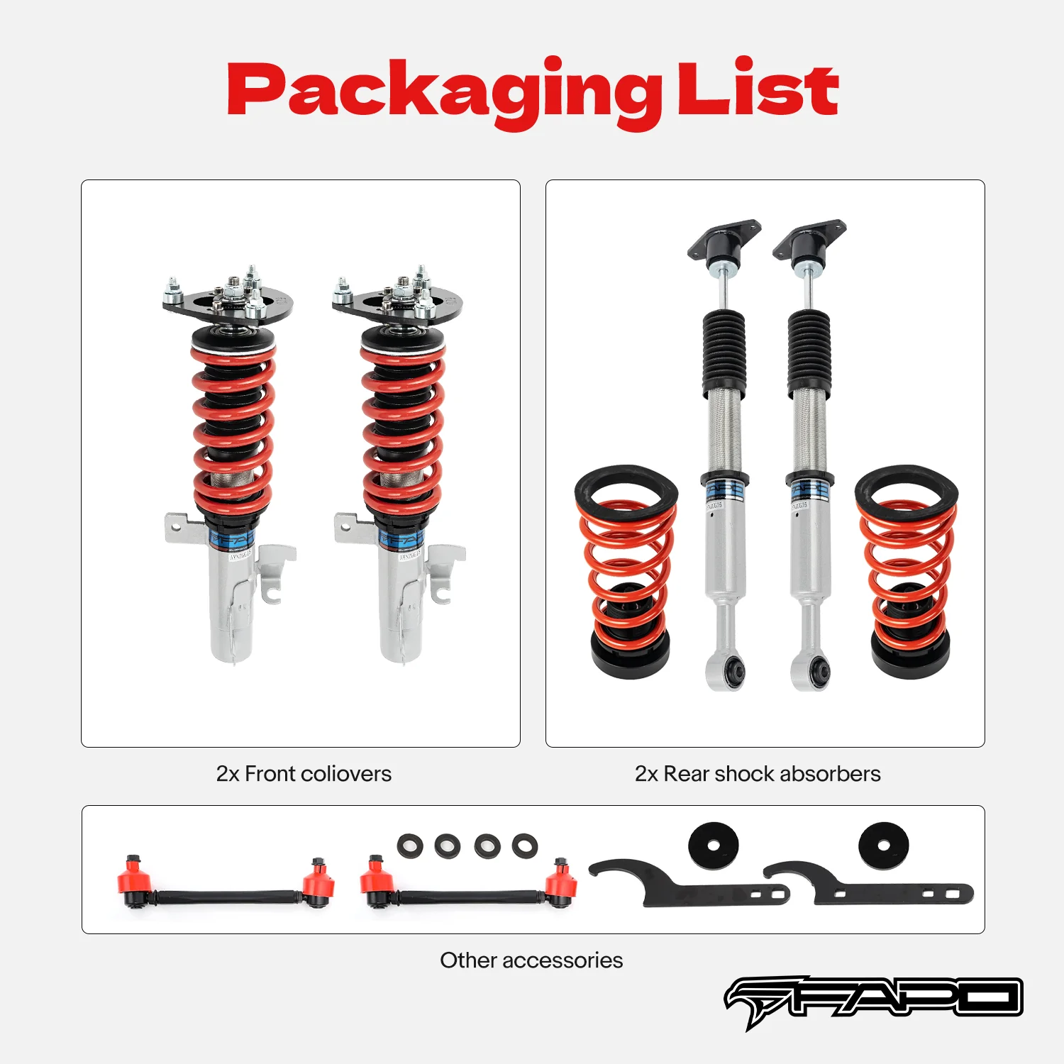 Coilover for Mazda 3 1st Gen BK 2003-2013 & Volvo S40 2nd Gen 2004-2012 & Ford Focus 2005-2014 PS007910 - Image 8