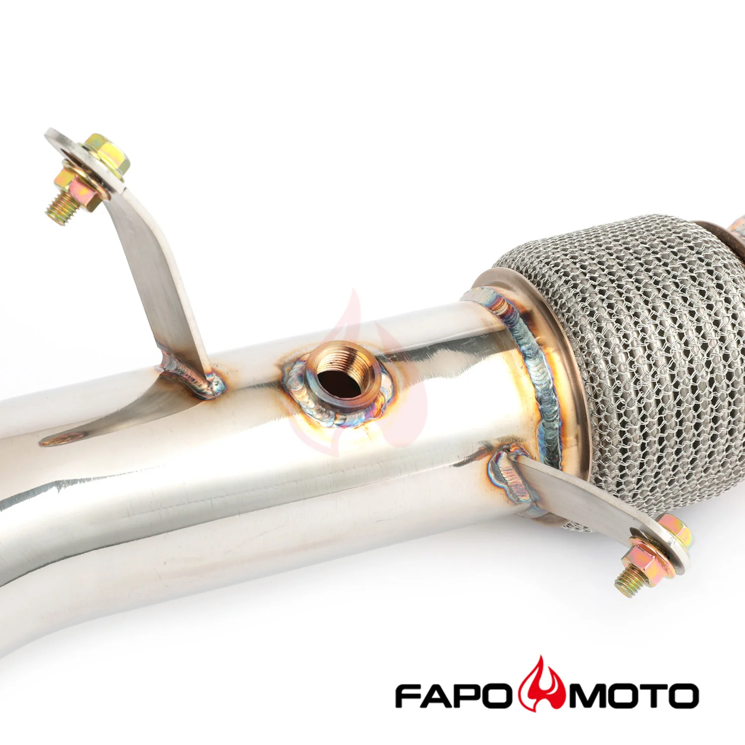 FAPO 3.5 in Turbo Catless Downpipe For N55 BMW 535i 640 740Li F01 F07 F10 F11 F12 F13 - Image 3