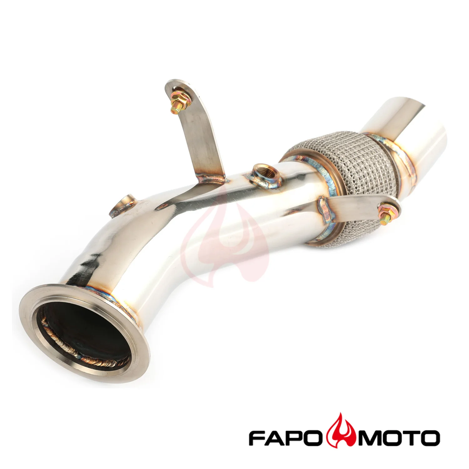 FAPO 3.5 in Turbo Catless Downpipe For N55 BMW 535i 640 740Li F01 F07 F10 F11 F12 F13 - Image 6