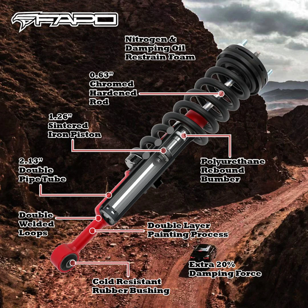 FAPO P1 Full Set 0-2 in Lift Struts for 2003-2021 Toyota Land Cruiser Prado 4Runner FJ Cruiser Hilux Fortuner - Image 2