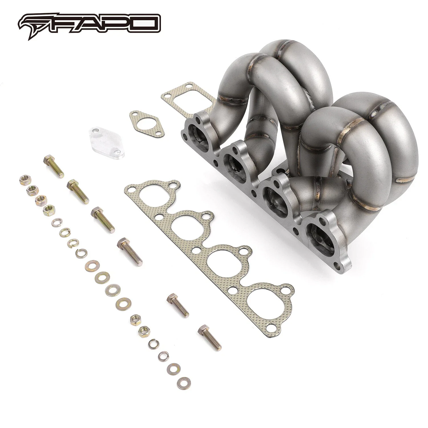 FAPO Turbo Manifold for Honda Civic del Sol CRX D15 D16 SOHC T3 38mm SCHEDULE40 - Image 6