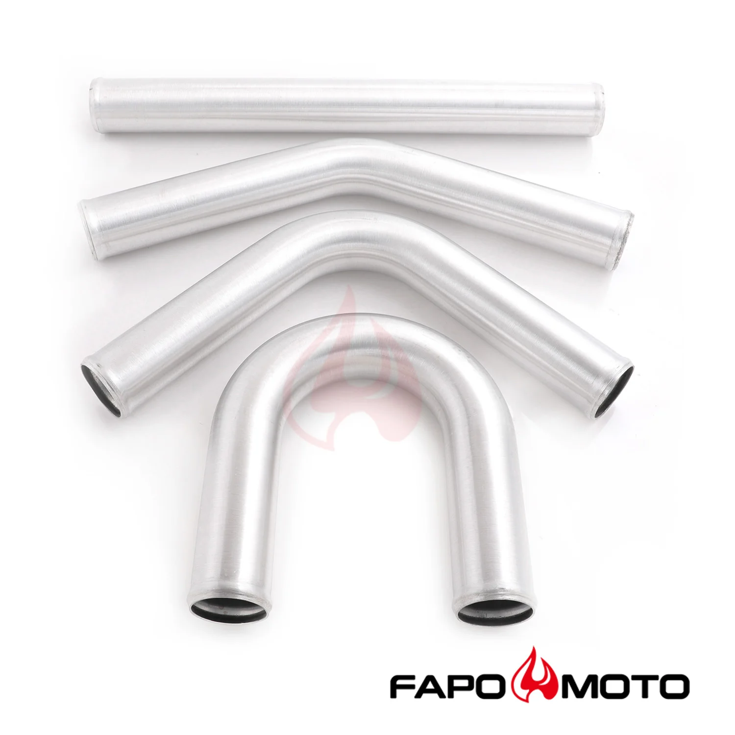 2.5in  63mm Turbo Intercooler Pipe Kit Aluminum Polished Hose Clamp DIY black Universal FE559210 - Image 7