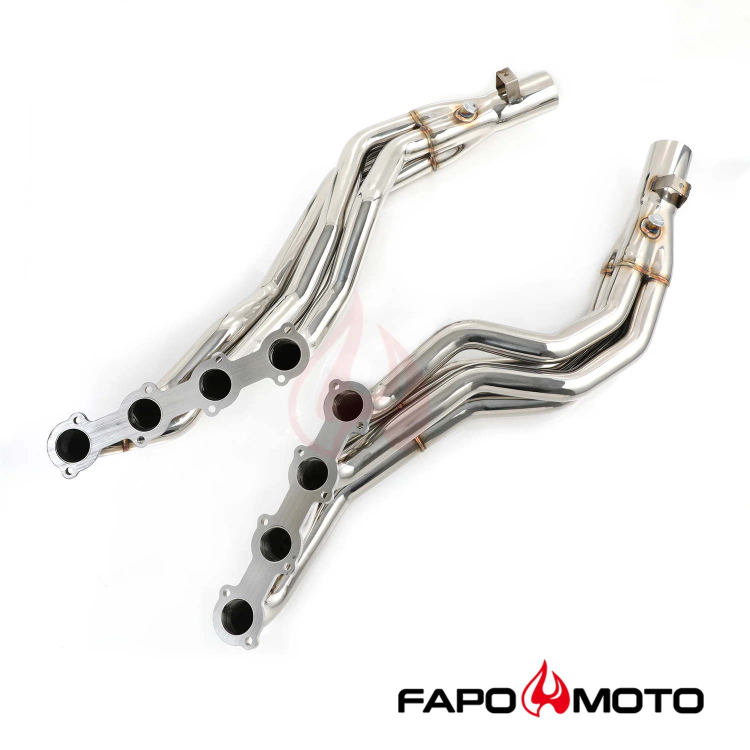 FAPO Long Tube Headers Manifolds for 03-06 Mercedes AMG E55 CLS55 M113 X-Pipe FE635110 - Image 3