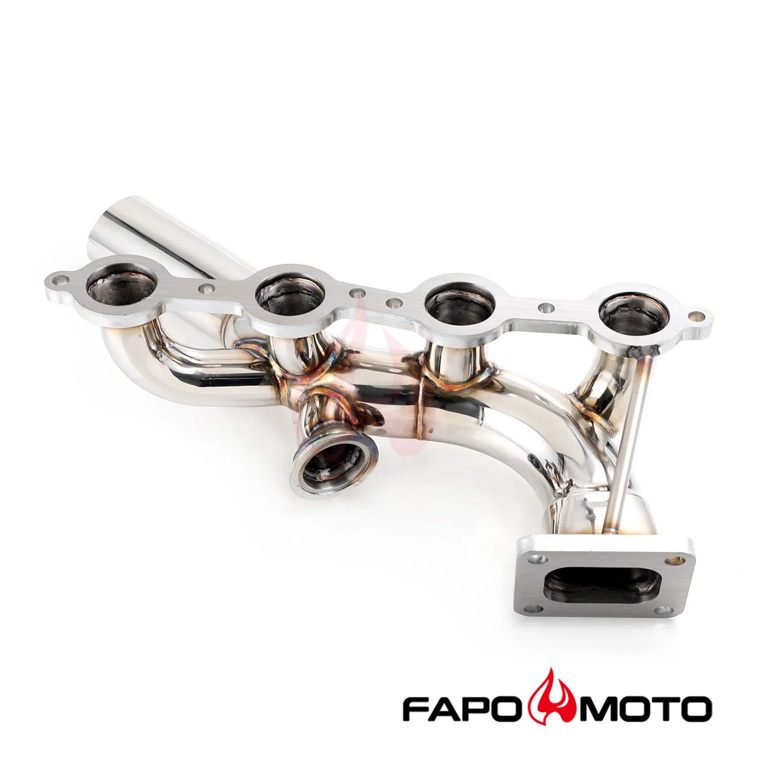 Single Turbo Headers for LSX LS2 T4 Top Mount Swap Crossover with 44mm WG FE640130 - Image 2