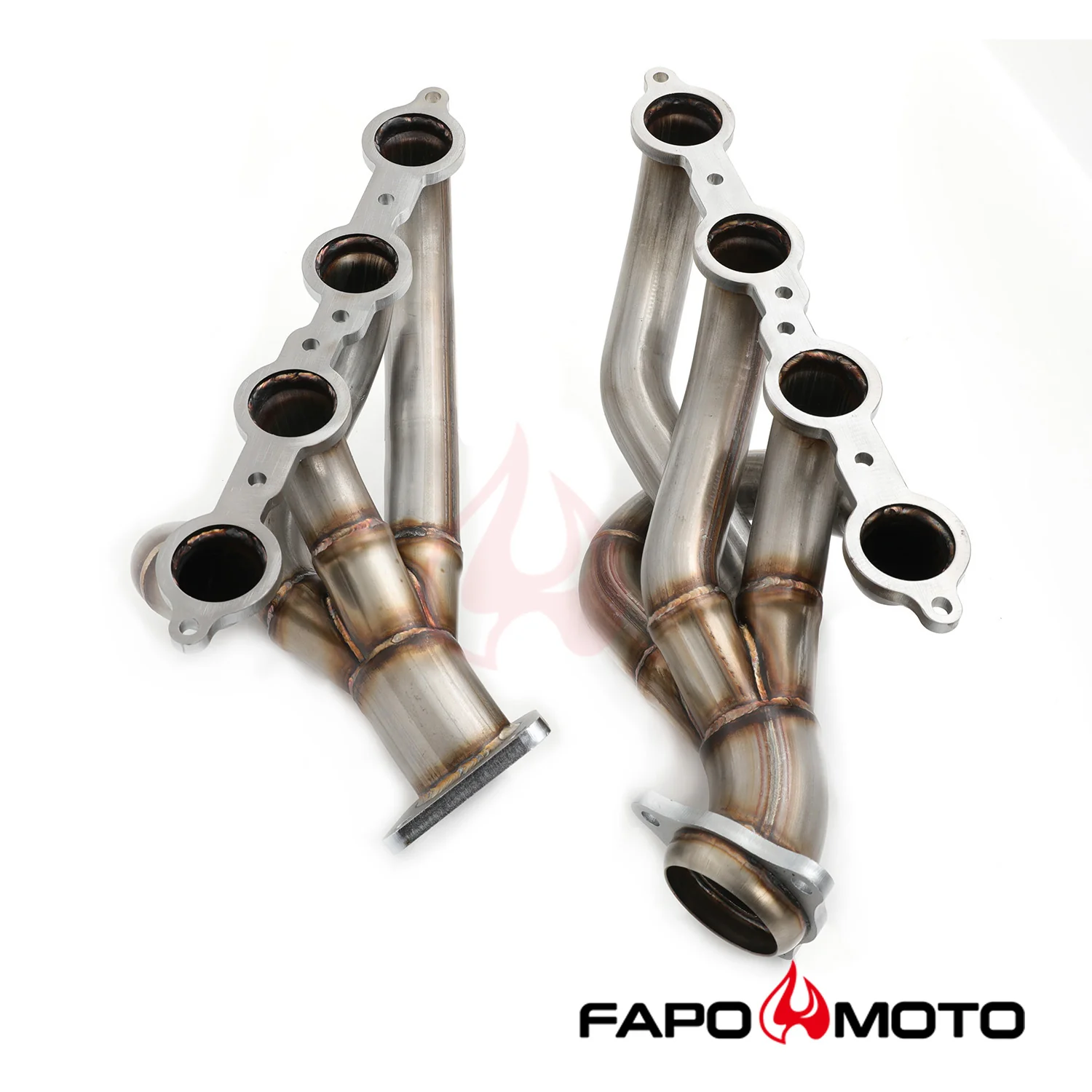 FAPO Shorty Headers for 08-13 Chevy Silverado GMC Sierra 1500 5.3L V8 1-3/4 Primary 409SS FE640170 - Image 2