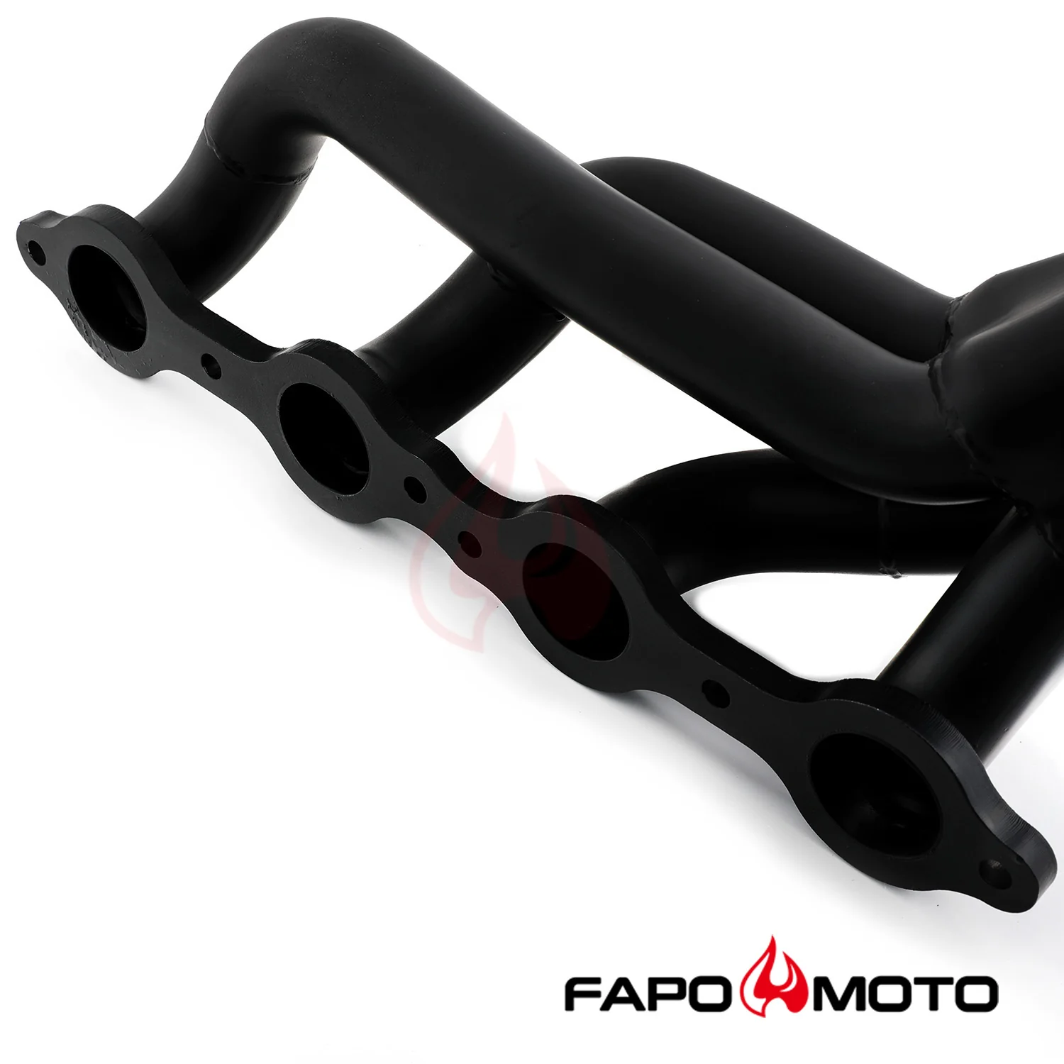 Shorty Headers compatible with 02-13 Silverado Sierra 1500 2500 Tahoe Yukon Suburban Escalade BLACK V8 304 Stainless FE696130 - Image 7