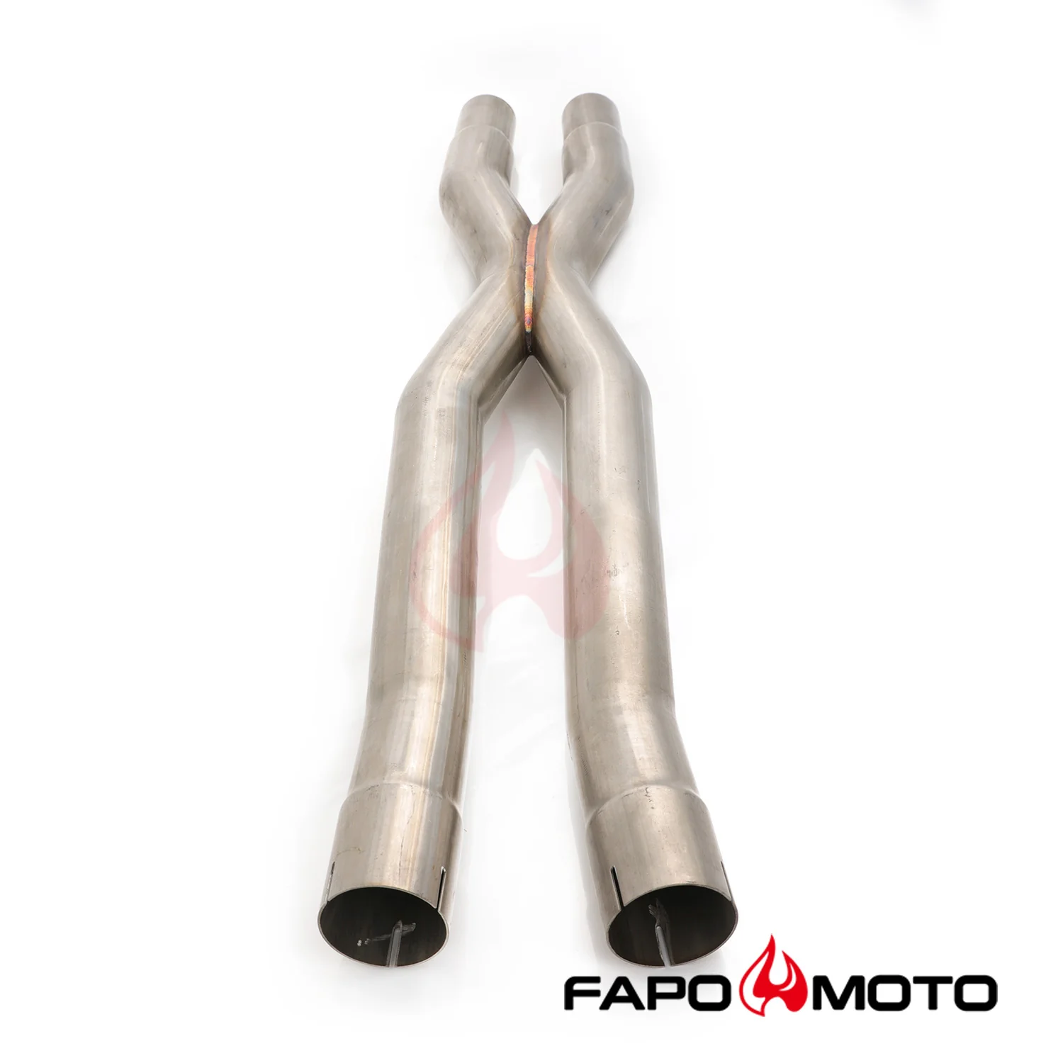 2.5 X-Pipe Mid-Pipe compatible with Ford Mustang GT 15-18 S550 Resonator Delete 5.0L Coyote V8 FE748010 - Image 6
