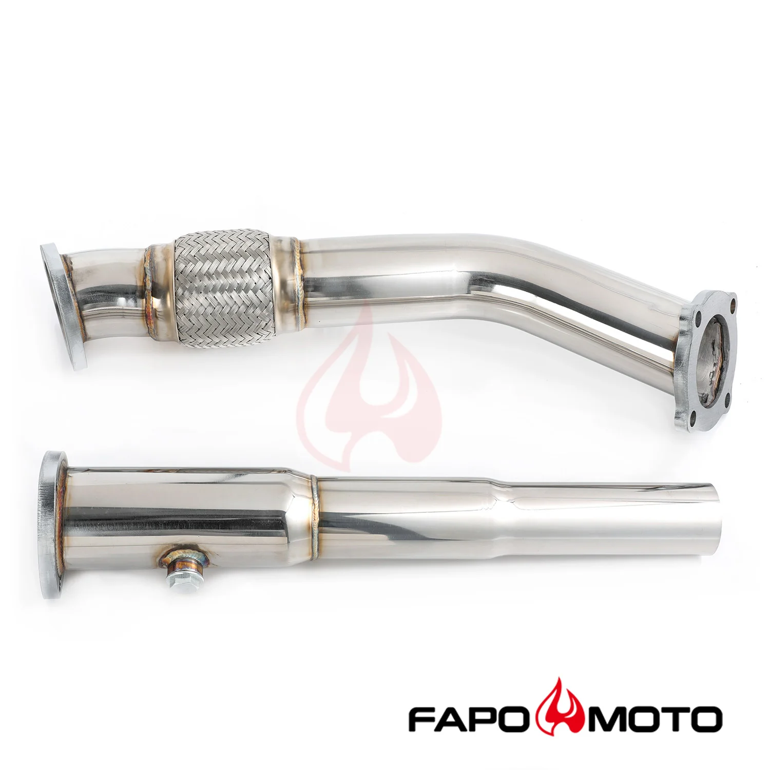 TURBO DOWNPIPE compatible with 99-05 VW GOLF MK4 JETTA BEETLE A3 TT 1.8T 3 Down Pipe FE792810 - Image 3