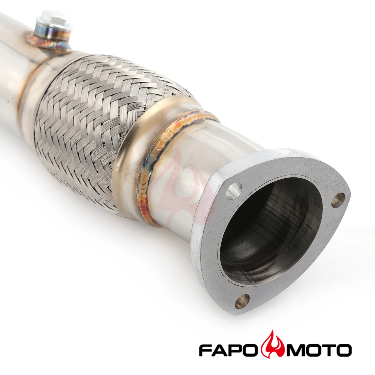 TURBO DOWNPIPE compatible with 99-05 VW GOLF MK4 JETTA BEETLE A3 TT 1.8T 3 Down Pipe FE792810 - Image 4