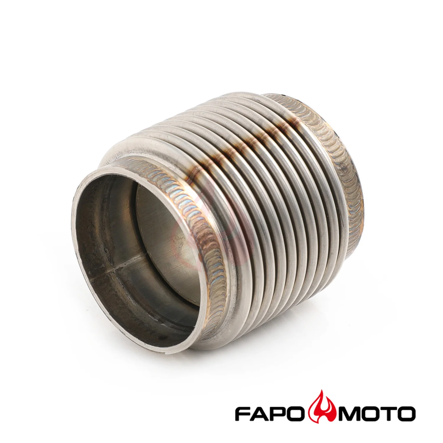 Universal 2  ID T304 SS EXHAUST FLEX BELLOWS 2.55  Long Flex Joint Pipe ULTRA STRONG FE902010 - Image 6