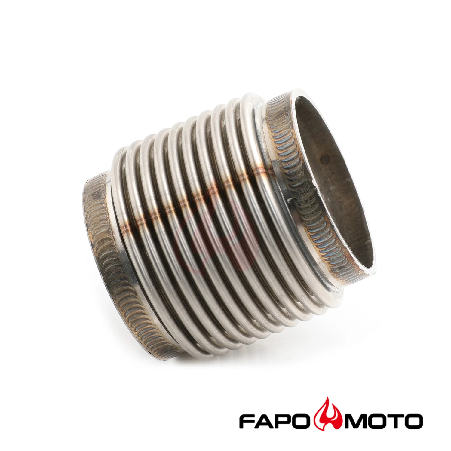Universal 2  ID T304 SS EXHAUST FLEX BELLOWS 2.55  Long Flex Joint Pipe ULTRA STRONG FE902010 - Image 8