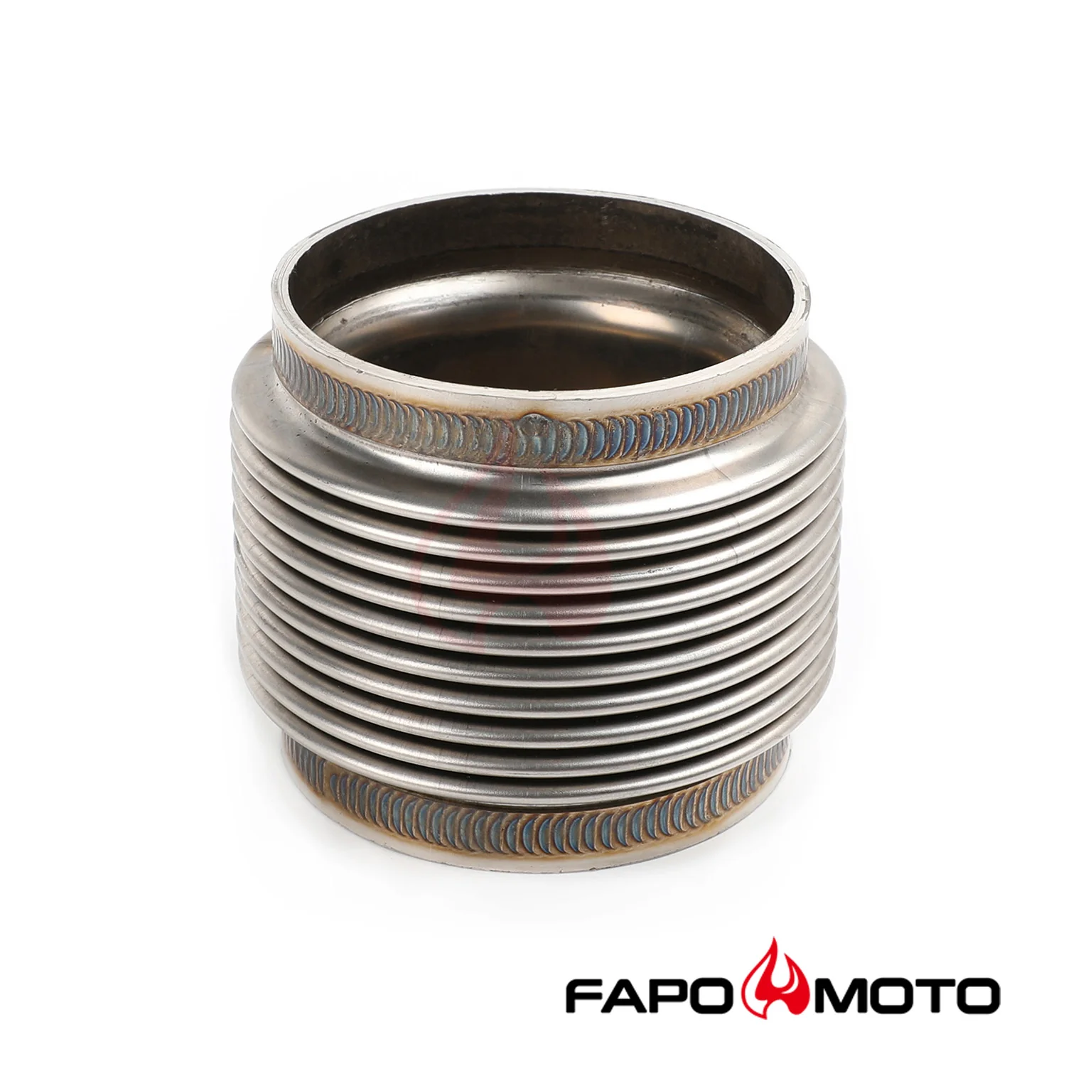 2.5 ID T304 SS EXHAUST FLEX BELLOWS 2.55 Long Flex Joint Pipe ULTRA STRONG FE902510