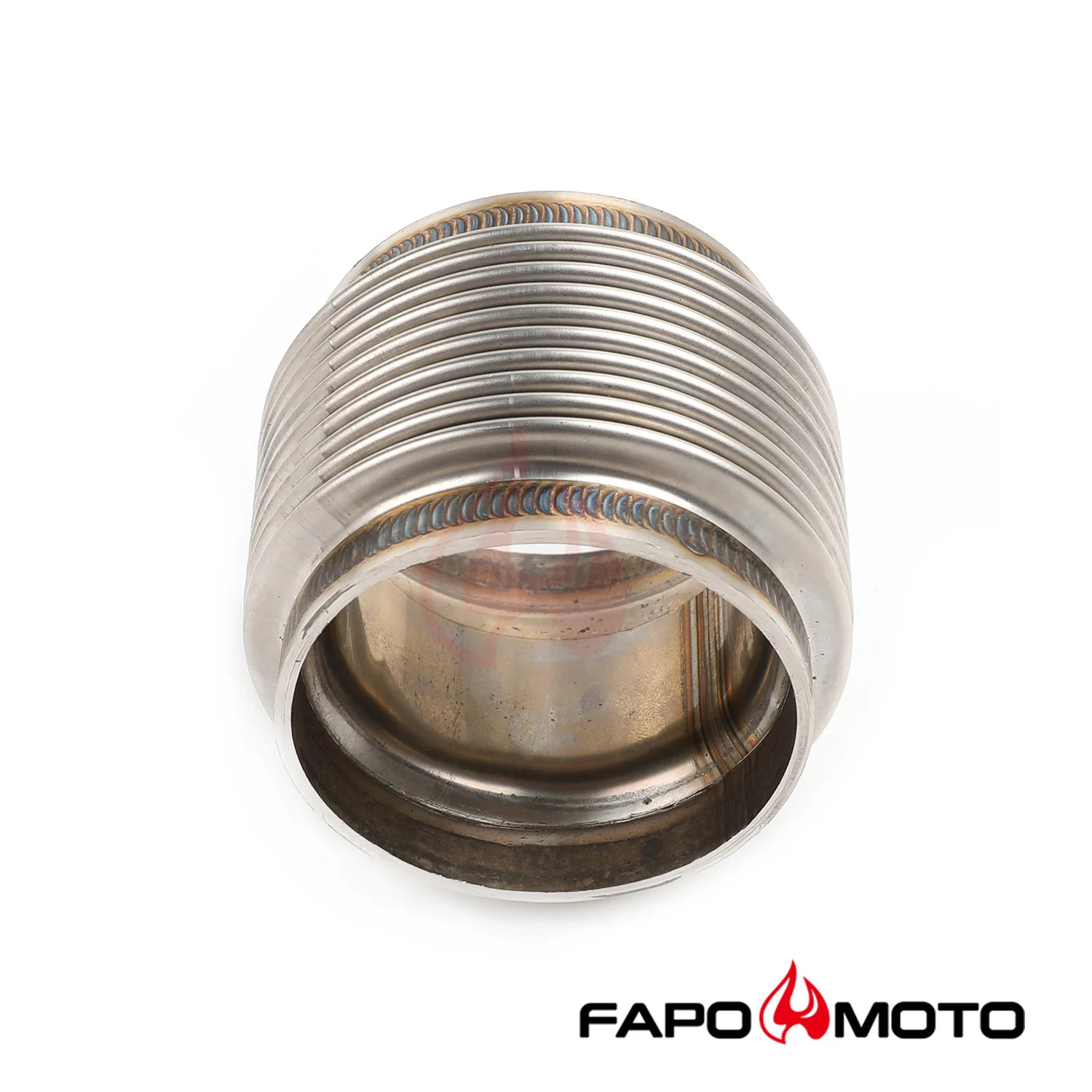 2.5 ID T304 SS EXHAUST FLEX BELLOWS 2.55 Long Flex Joint Pipe ULTRA STRONG FE902510 - Image 4