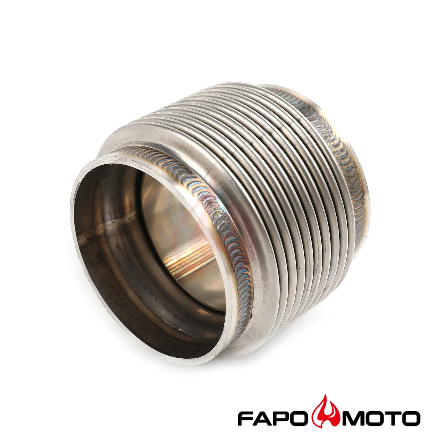 2.5 ID T304 SS EXHAUST FLEX BELLOWS 2.55 Long Flex Joint Pipe ULTRA STRONG FE902510 - Image 5