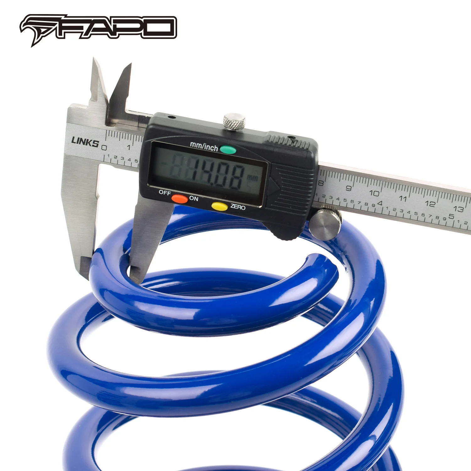 Lowering Springs compatible with Ford Mustang 1979-2004 1.5 F/1.5 R V6 V8 GT BLUE 1.5in  Drop Suspension FL017110 - Image 6