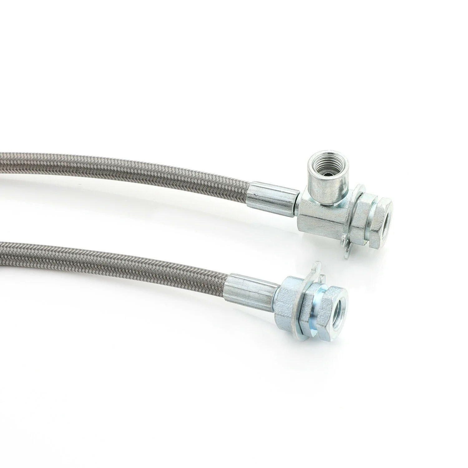 Front Extended Stainless Steel Brake Lines For Ford F-150 XLT Bronco 1980-1996 - Image 2