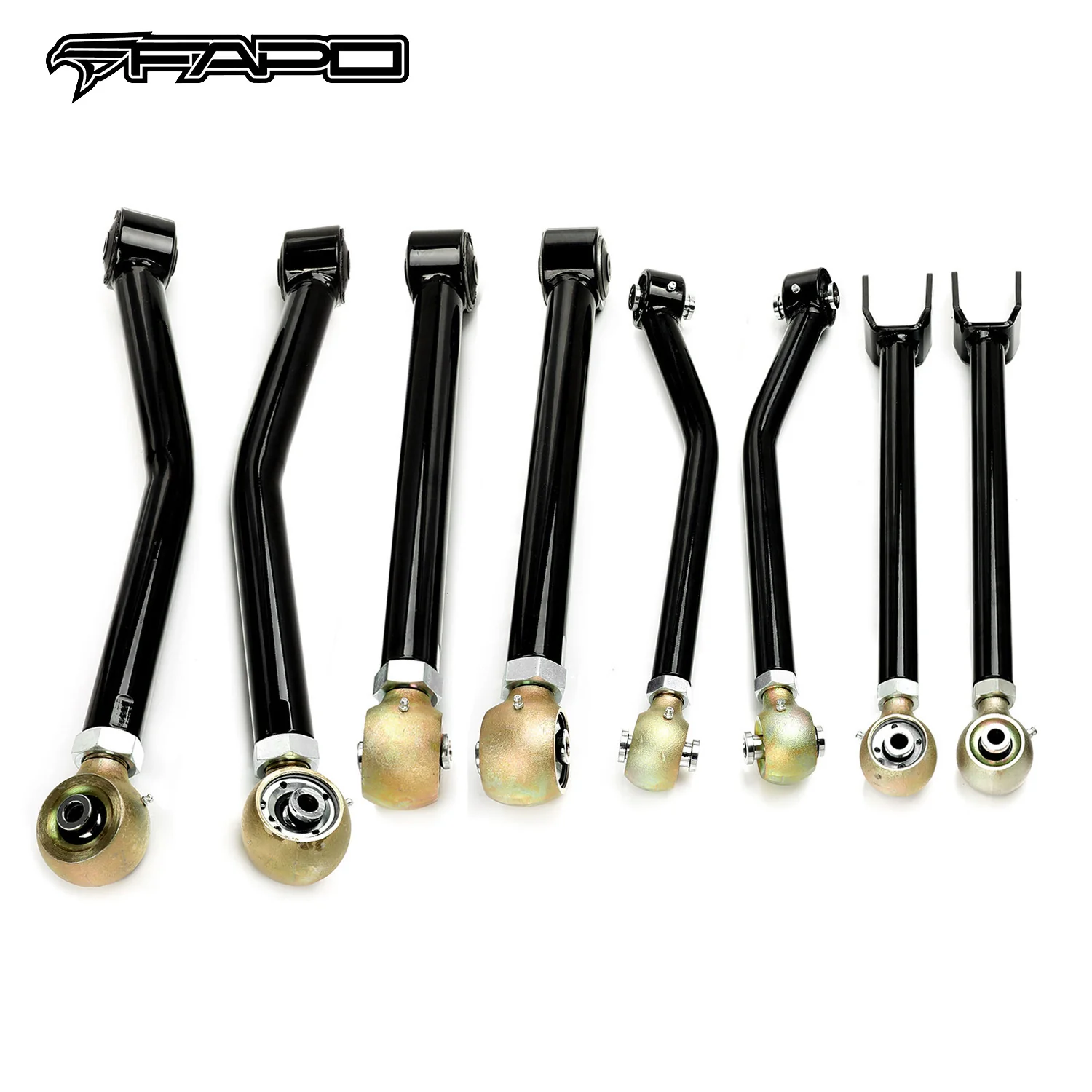 Adjustable Control Arms For Jeep Wrangler 07-18 JK 0-6"  Lift Kits 8PCS FZ060110+FZ060120+FZ060130+FZ060140