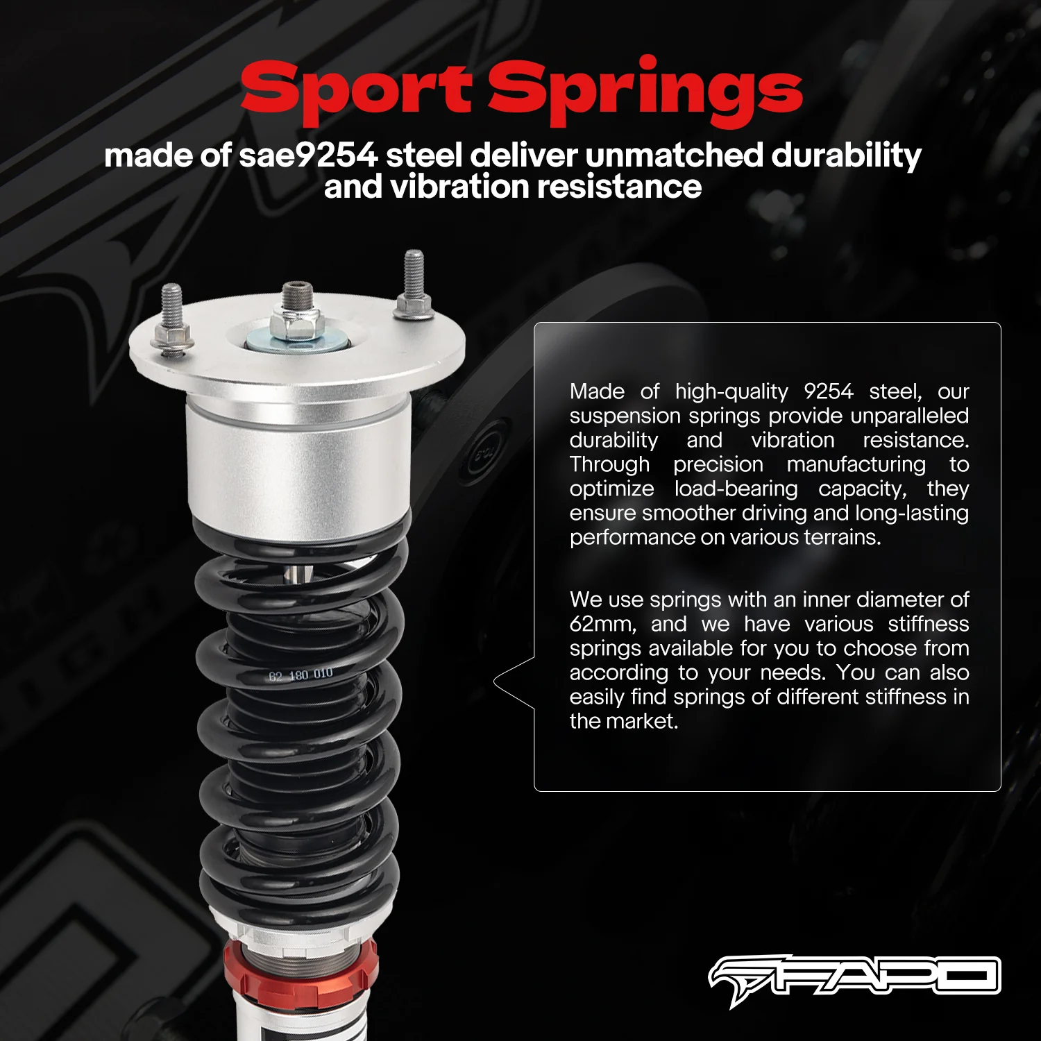 32-Level Damping Coilover for Volkswagen Passat FWD B5G/B5.5 1996-2005 & Skoda Superb 1st Gen B5 2001-2008 PF004730 - Image 7