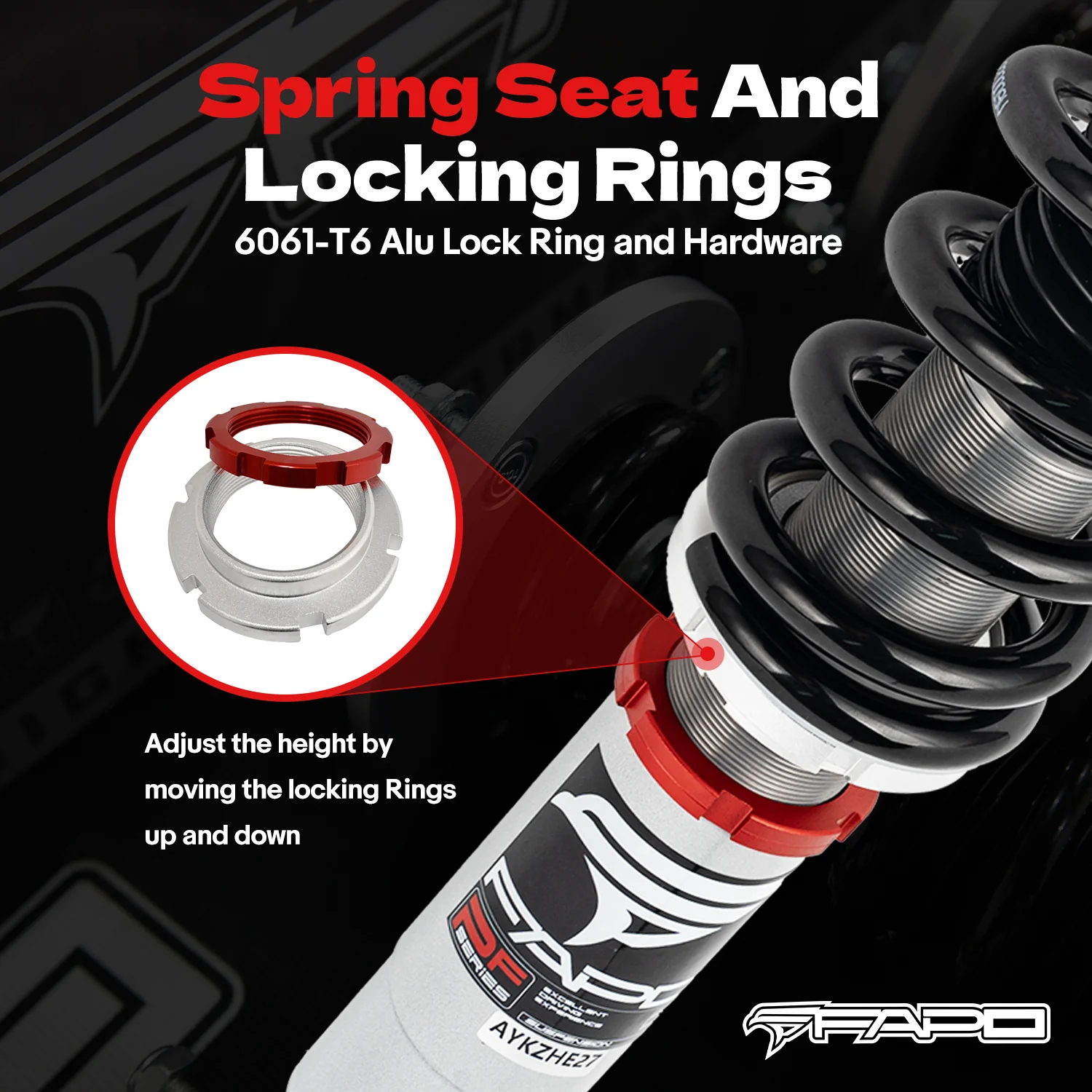 32-Way Adjustable Damping Coilover for Audi A4 4th Gen FWD B8/8K 2008-2016 & Audi A5/Sportback AWD B8 2007+ PF014330 - Image 5