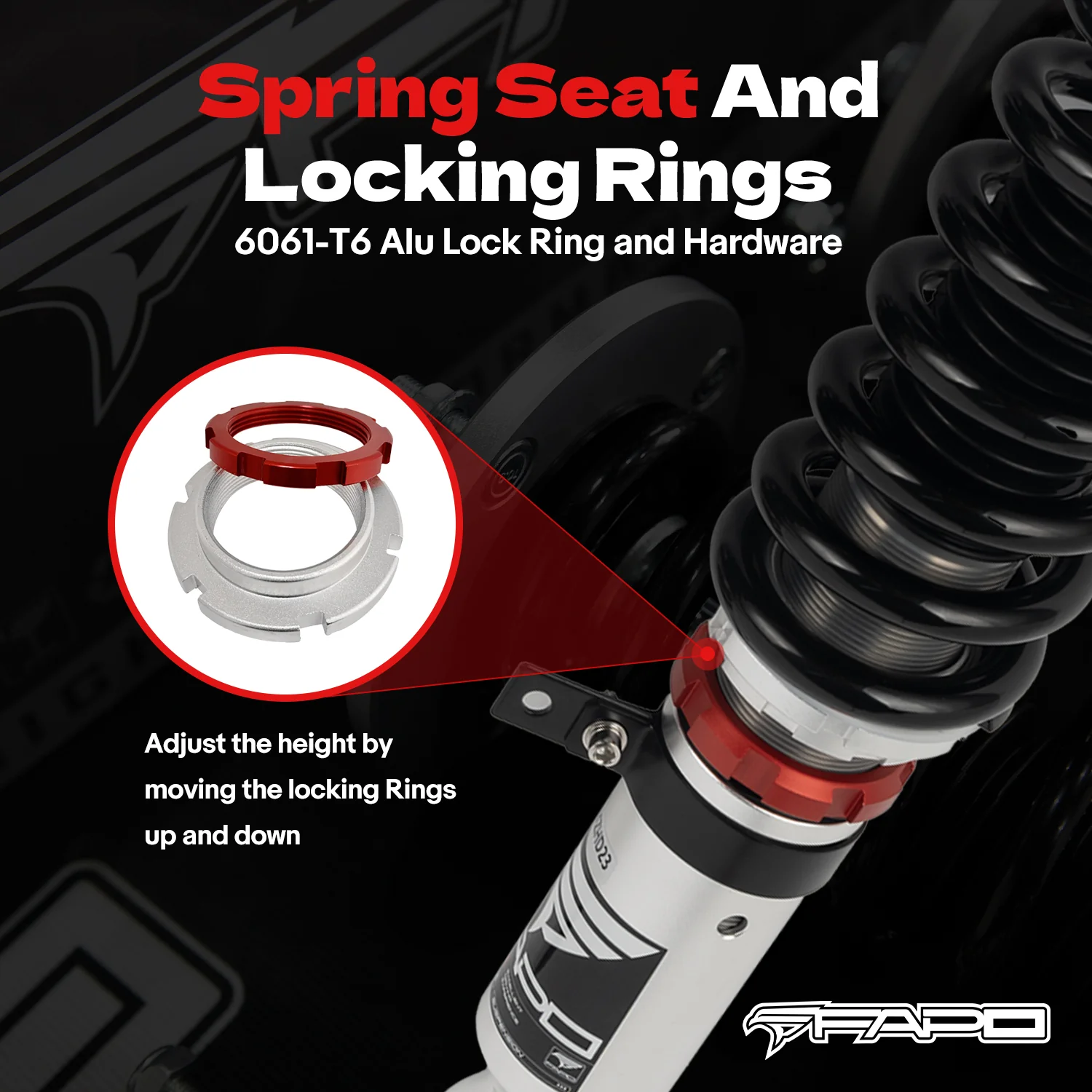 32-Way Adjustable Damping Coilover for Lexus IS200/IS300 1st Gen GXE10/JCE10/SXE10 1999-2005 PF015430 - Image 6