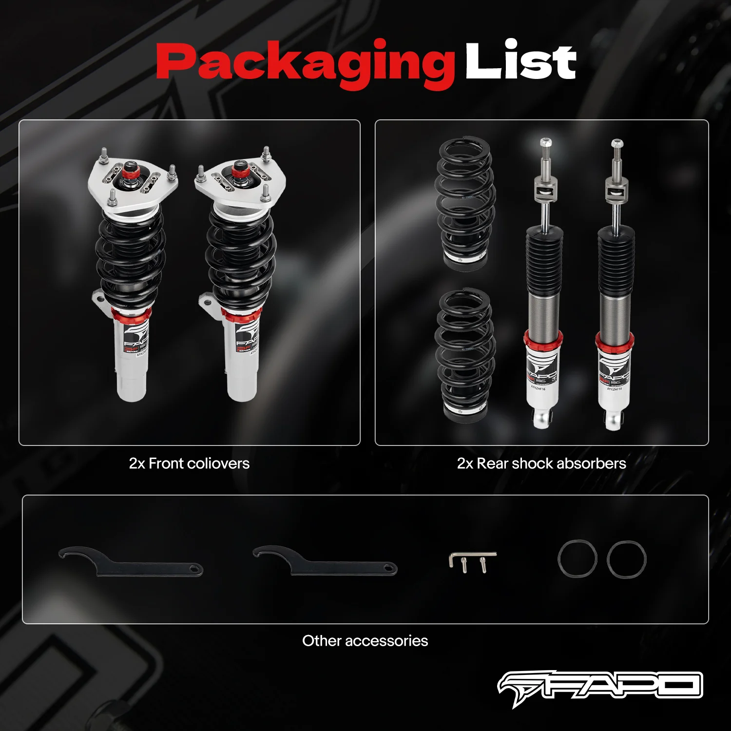 32-Level Damping Coilover Volkswagen R32 MK5/A5 2008 & VW Rabbit MK5 2006-2009 PF024830 - Image 11