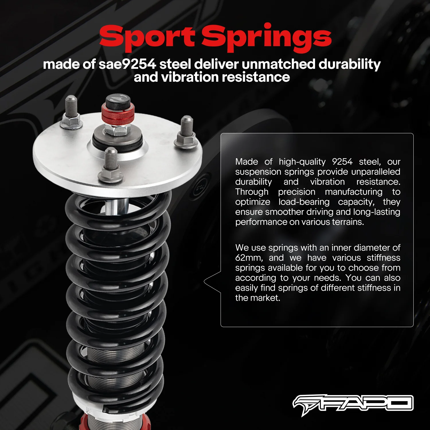 32-Way Adjustable Damping Coilover for Mercedes-Benz C-Class 4th Gen 2WD W205/S205/C205/A205 2014-2021 PF056330 - Image 7