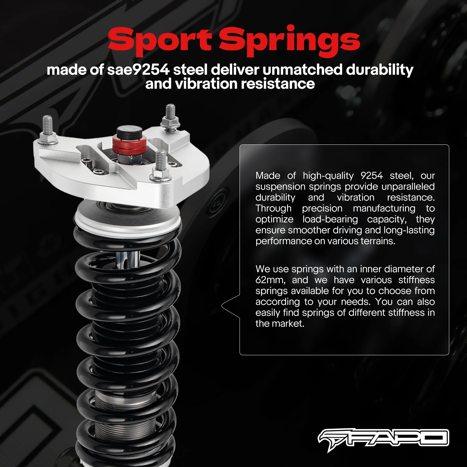 32-Way Adjustable Damping Coilover for Mercedes-Benz C-Class 3rd Gen RWD W204/S204 2007-2014 PF056430 - Image 7