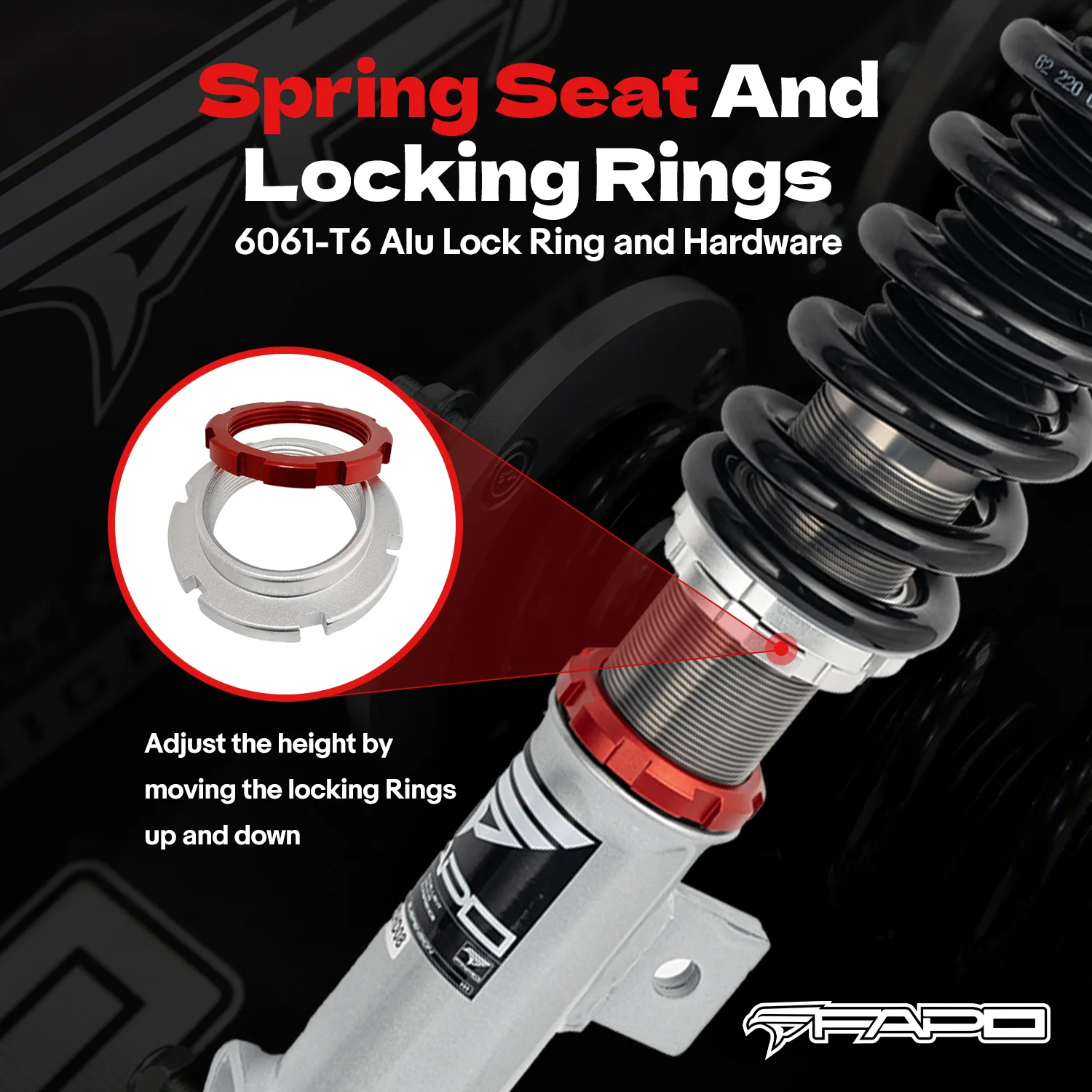 32-Level Damping Coilover for Chrysler 300C Lx 2WD 2005-2010 PF069230 - Image 7