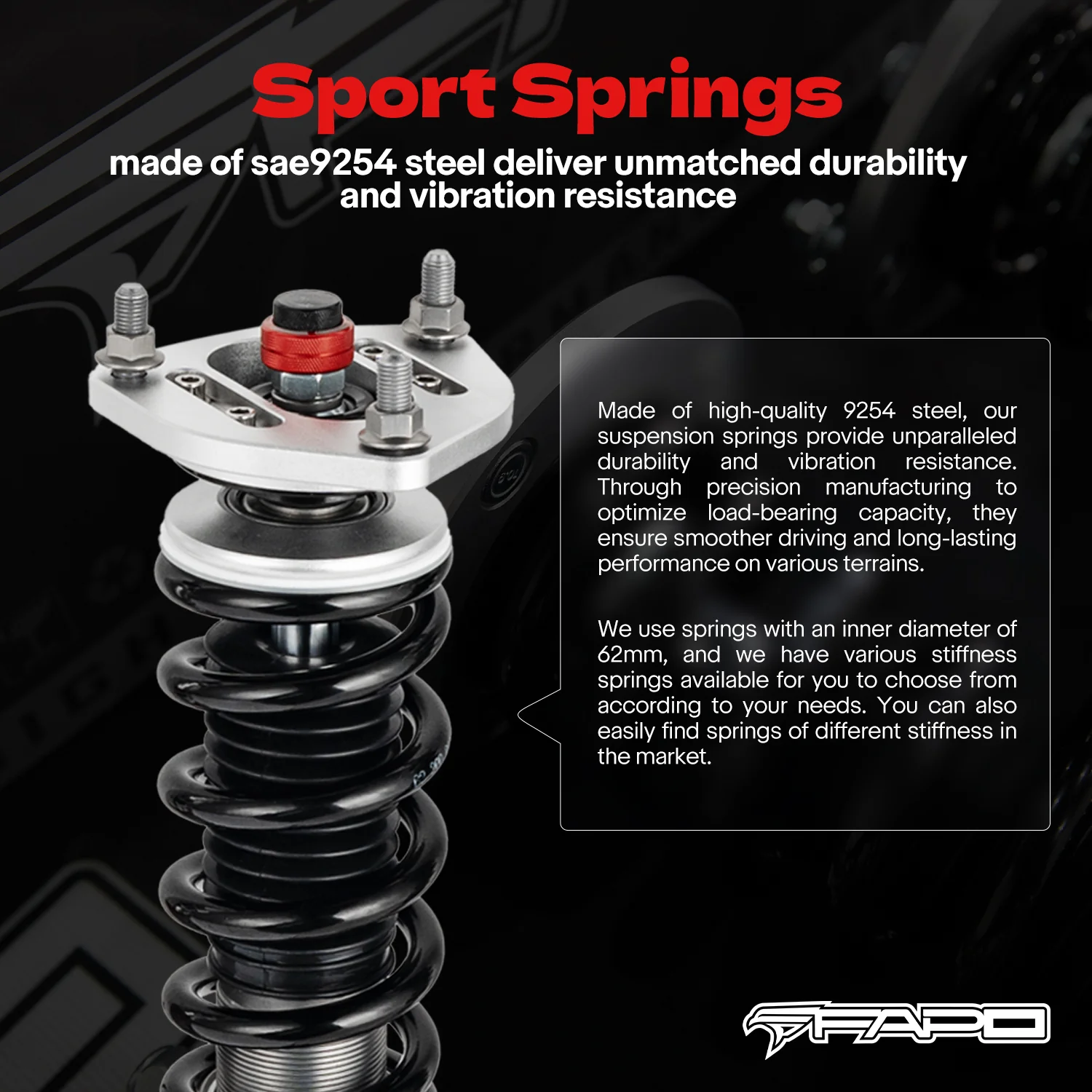 32-Level Damping Coilover for Honda Civic non-SI 9th Gen FG/FB 2012-2015 & Acura ILX DE1 2013-2015 PF102530 - Image 8