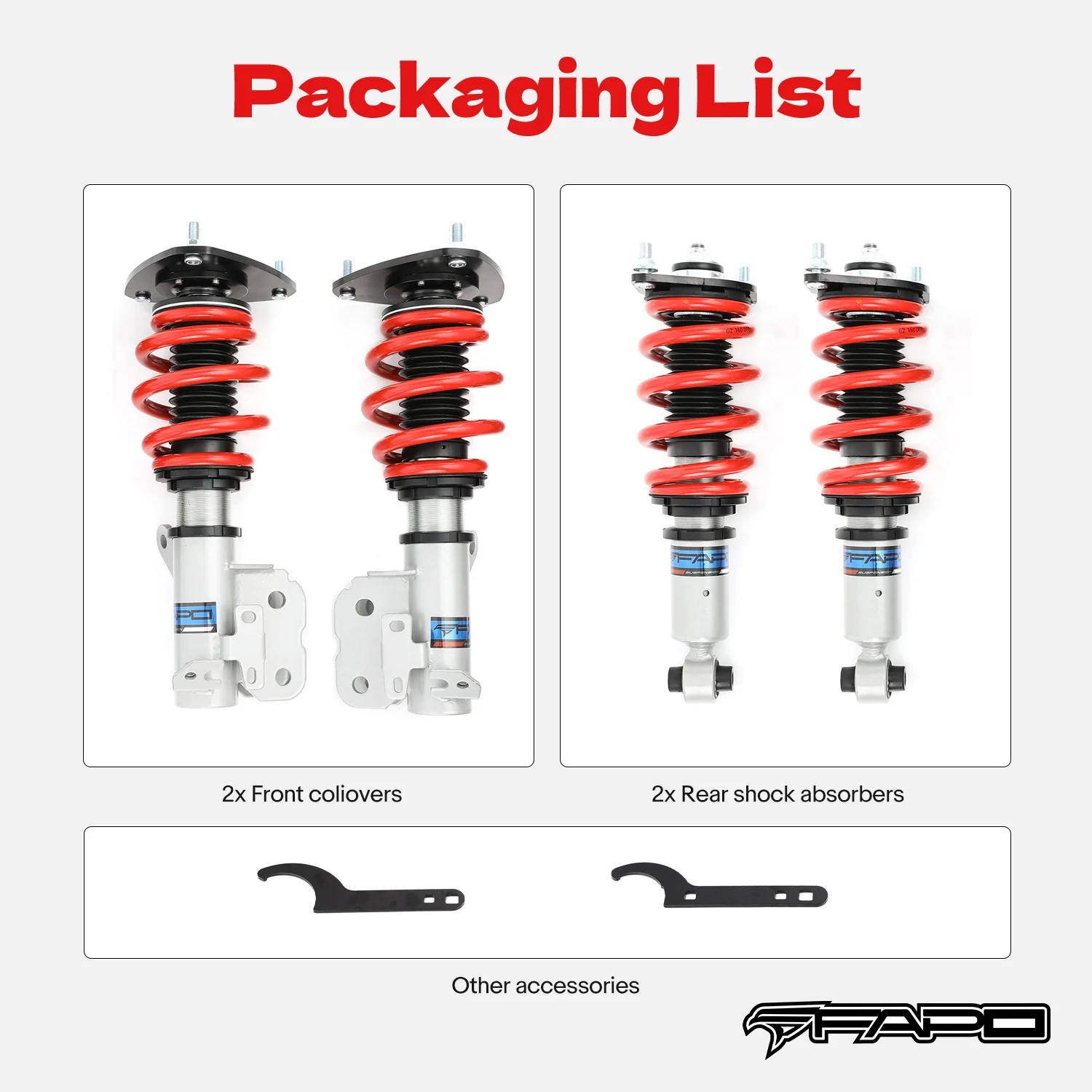 Coilover for Toyota 86/GT86/FT86 2012-2025 / Subaru BRZ 2012-2025 PS000410 - Image 9