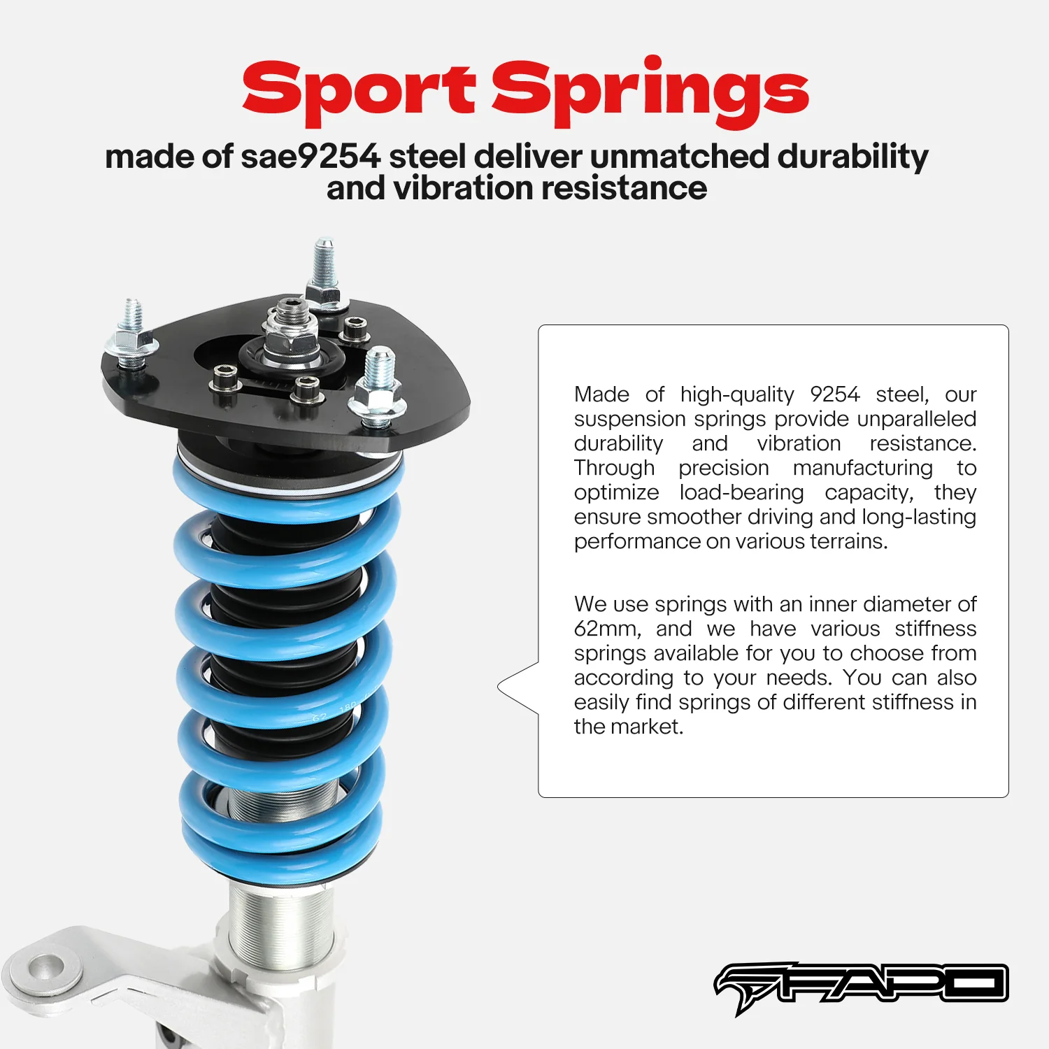 16-Level Damping Coilover For Honda Accord 2003-2007 CM/Acura TSX 2004-2008 CL9 PS012320 - Image 6