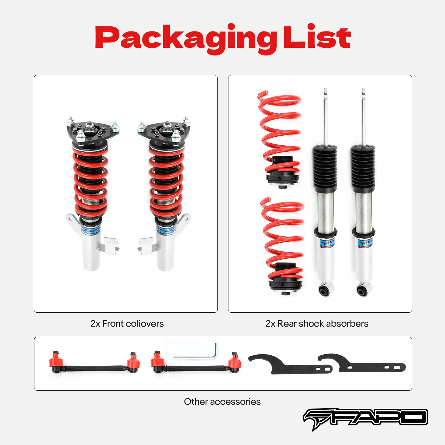 Coilover for Mazda 3 2nd Gen BL 2008-2013 & speed3 2nd Gen BL 2010-2013 PS027810 - Image 11