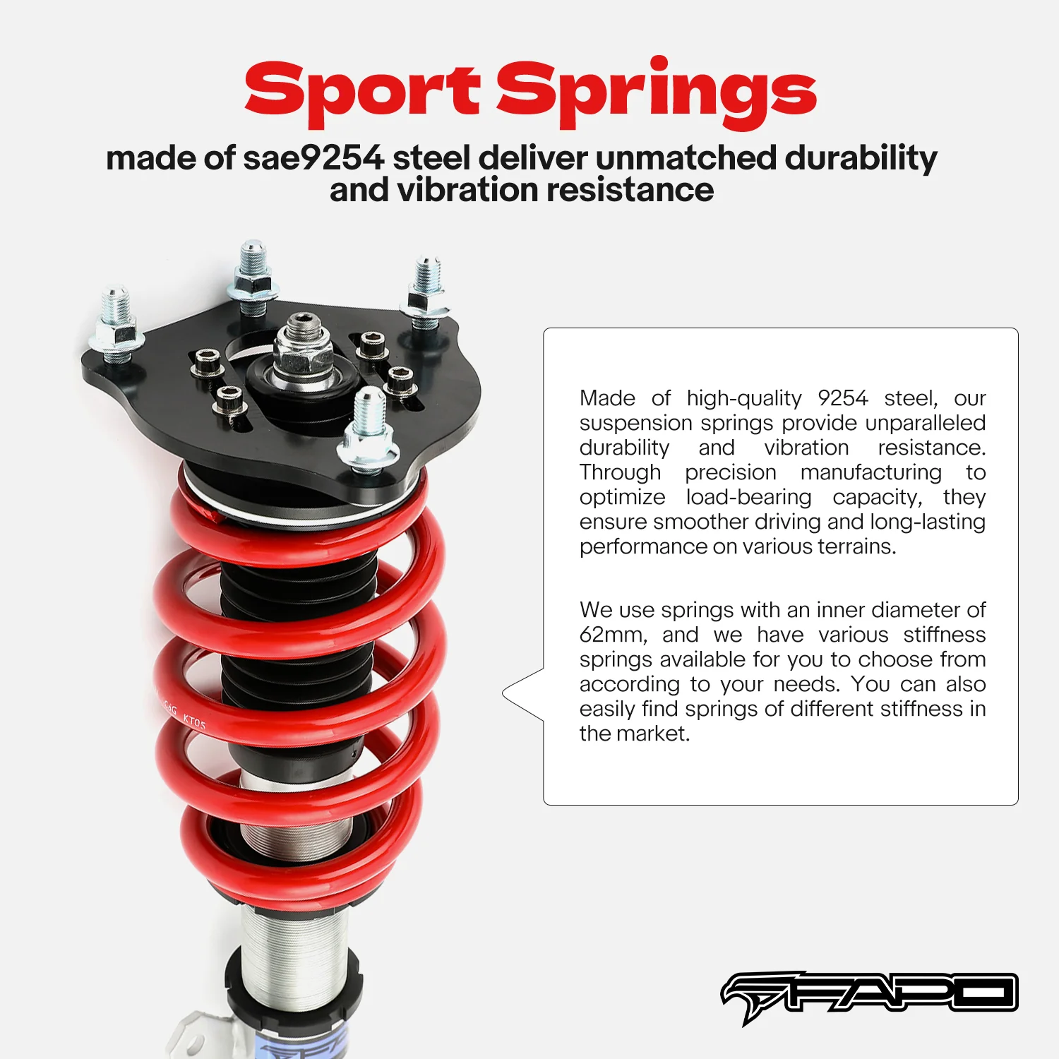 Coilover for Honda Accord CV1/CV2/CV3 2018-2022 & Inspire 7th Gen CY 2023+ PS042510 - Image 4